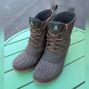 Kamik Brown Heeled Waterproof Winter Boots (Women's Size 7)